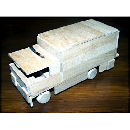náklaďák skříňový - dřevěný materiál na výrobu modelů