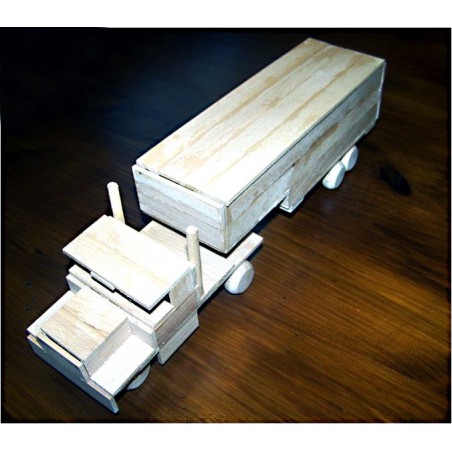 kamión - dřevěný materiál na výrobu modelů