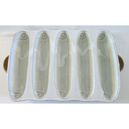 bagetovník  - kameninová forma na pečení baget (ruční výroba)