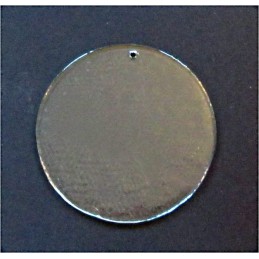 kolečko prům. 15cm - závěsná dekorace - čiré sklo (ruční výroba)