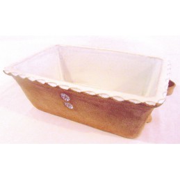 hranatá forma na chleba - kameninová forma na pečení (ruční výroba)