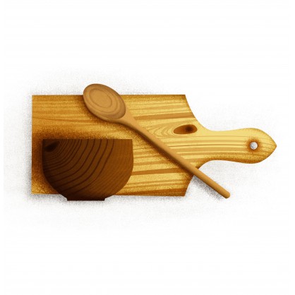 dřevěný dobrý skutek