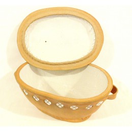 oválná forma na chleba - kameninová forma s poklicí na chleba (ruční výroba)