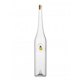 láhev 0,5 litru s motivem - hruška - foukané sklo (ruční výroba)