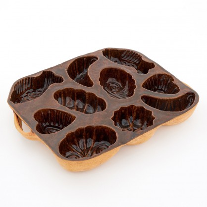 belešník 10 formiček  - kameninová forma na beleše (ruční výroba)