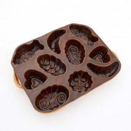 belešník 10 formiček  - kameninová forma na beleše (ruční výroba)