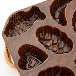 belešník 10 formiček  - kameninová forma na beleše (ruční výroba)