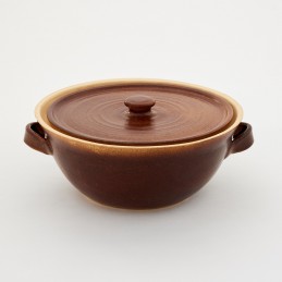 mísa na chleba s poklicí - kameninová forma s poklicí na pečení (ruční výroba)