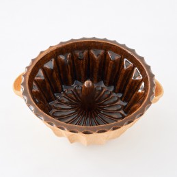 bábovka Zdeňova prům. 22,5cm - kameninová forma na bábovku (ruční výroba)