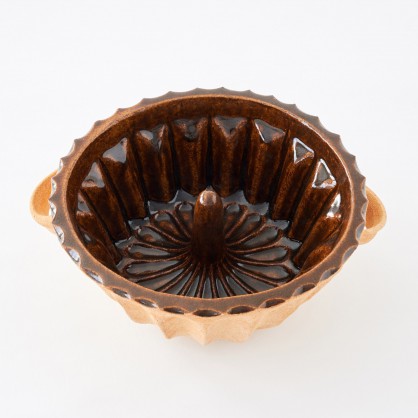 bábovka Zdeňova prům. 22,5cm - kameninová forma na bábovku (ruční výroba)