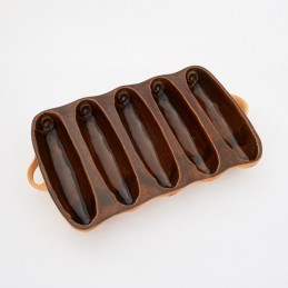 bagetovník  - kameninová forma na bagety (ruční výroba)