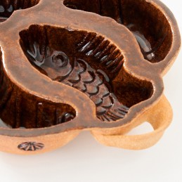 belešník 4 formičky (oblý) - kameninová forma na beleše (ruční výrova)