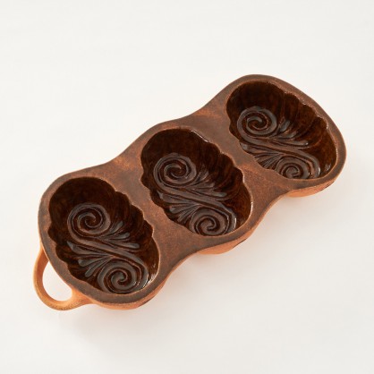 belešník 3 spirálky  - kameninová forma na beleše (ruční výroba)