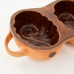 belešník 3 spirálky  - kameninová forma na beleše (ruční výroba)