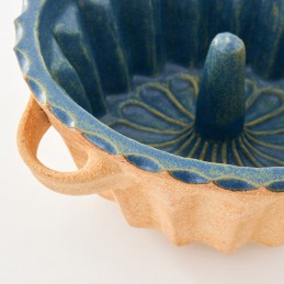 bábovka Zdeňova prům. 22,5cm - kameninová forma na bábovku (ruční výroba)