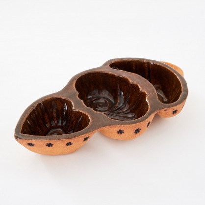 belešník 3 formičky - kameninová forma na beleše (ruční výrova)