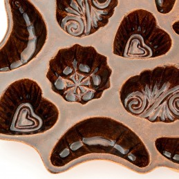 belešník svatební 11 formiček - kameninová forma na beleše (ruční výroba)