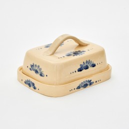 máslenka (máselnice) světlá  - kameninová dóza na máslo (ruční výroba)