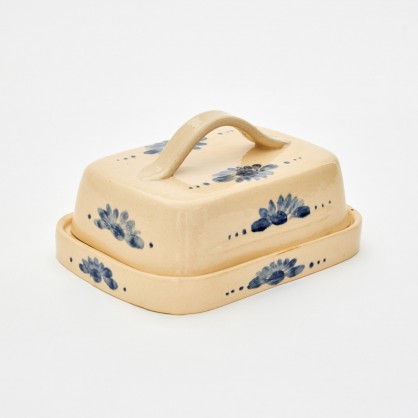 máslenka (máselnice) světlá  - kameninová dóza na máslo (ruční výroba)