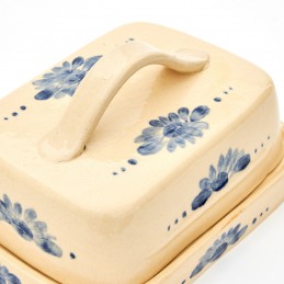 máslenka (máselnice) světlá  - kameninová dóza na máslo (ruční výroba)