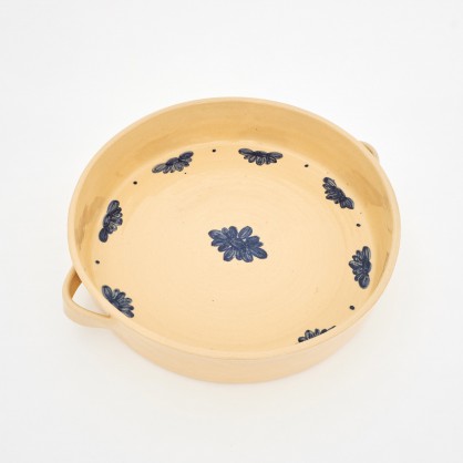 pekáč kulatý prům. 29cm světlý - kameninová forma na pečení (ruční výroba)