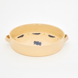 pekáč kulatý prům. 29cm světlý - kameninová forma na pečení (ruční výroba)