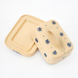 máslenka (máselnice) světlá  - kameninová dóza na máslo (ruční výroba)