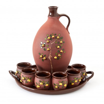 sada na jablkovici  - souprava valašského fajnšmekra buclatá (ruční výroba)