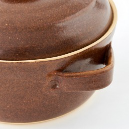 hrnec (kastrol) s poklicí 2L - kameninový hrnec na pečení (ruční výroba)