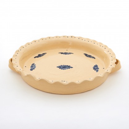 koláč / pizza prům. 33cm světlý - kameninová forma na pečení (ruční výroba)