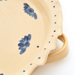 koláč / pizza prům. 33cm světlý - kameninová forma na pečení (ruční výroba)