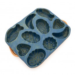 belešník 10 formiček  - kameninová forma na beleše (ruční výroba)