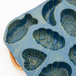 belešník 10 formiček  - kameninová forma na beleše (ruční výroba)