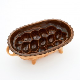 vánočka boubelatá "pletená" - kameninová forma na vánočku (ruční výroba)