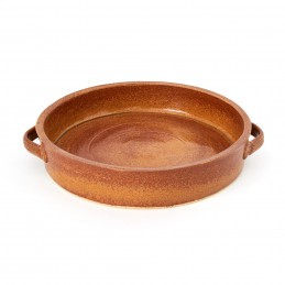 pekáč kulatý prům. 29cm - kameninová forma na pečení (ruční výroba)