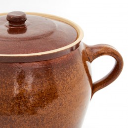 hrnec na odpeckování ovoce 3,5L - kameninový hrnec odpeckovací (ruční výroba)