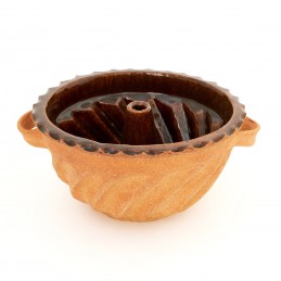 bábovka prům. 21,5cm - kameninová forma na bábovku (ruční výroba)