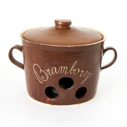 hrnec na brambory 6L - kameninový hrnec na skladování (ruční výroba)