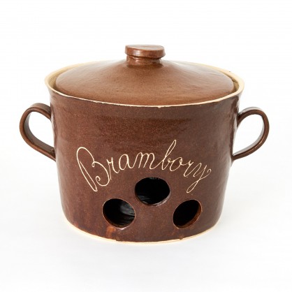 hrnec na brambory 6L - kameninový hrnec na skladování (ruční výroba)