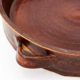 pekáč kulatý prům. 29cm - kameninová forma na pečení (ruční výroba)