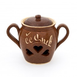 hrnec na česnek 0,5L - kameninový česnekáč (ruční výroba)