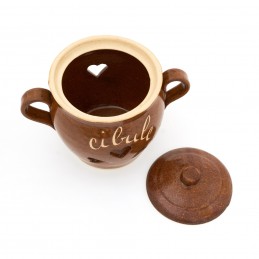 hrnec na cibuli 0,5L - kameninový cibulák (ruční výroba)