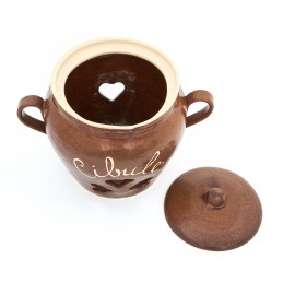 hrnec na cibuli 1L - kameninový cibulák (ruční výroba)