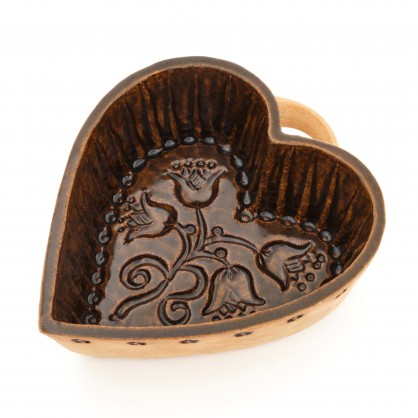 srdce - kameninová forma na pečení (ruční výroba)