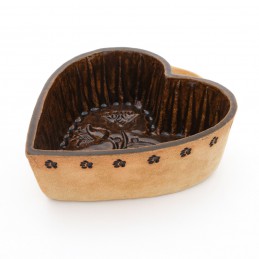 srdce - kameninová forma na pečení (ruční výroba)