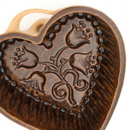 srdce - kameninová forma na pečení (ruční výroba)