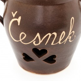 hrnec na česnek 6L - kameninový česnekáč (ruční výroba)