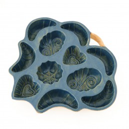 belešník svatební 11 formiček - kameninová forma na beleše (ruční výroba)