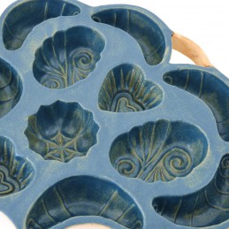 belešník svatební 11 formiček - kameninová forma na beleše (ruční výroba)