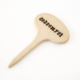 DOBROMYSL - keramická jmenovka k bylinkám (ruční výroba)